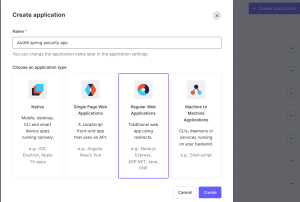 Create Application Auth0