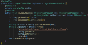 Logout Controller