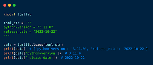 Import Tomllib