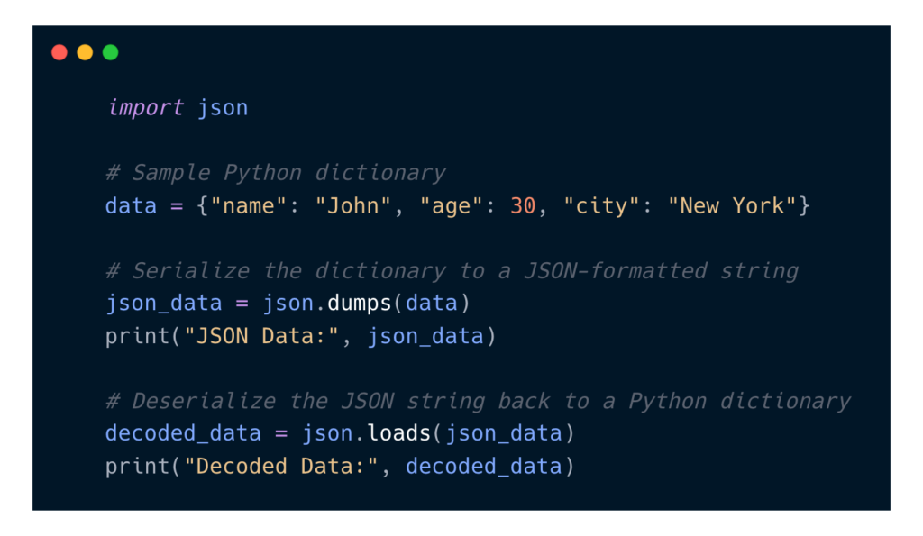 Data Serialization in Python: JSON vs. Pickle