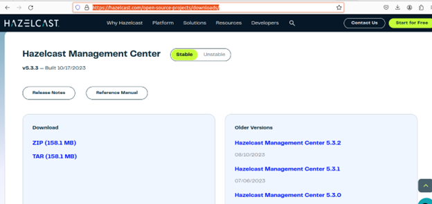 Download and Install HazelCast Management Center